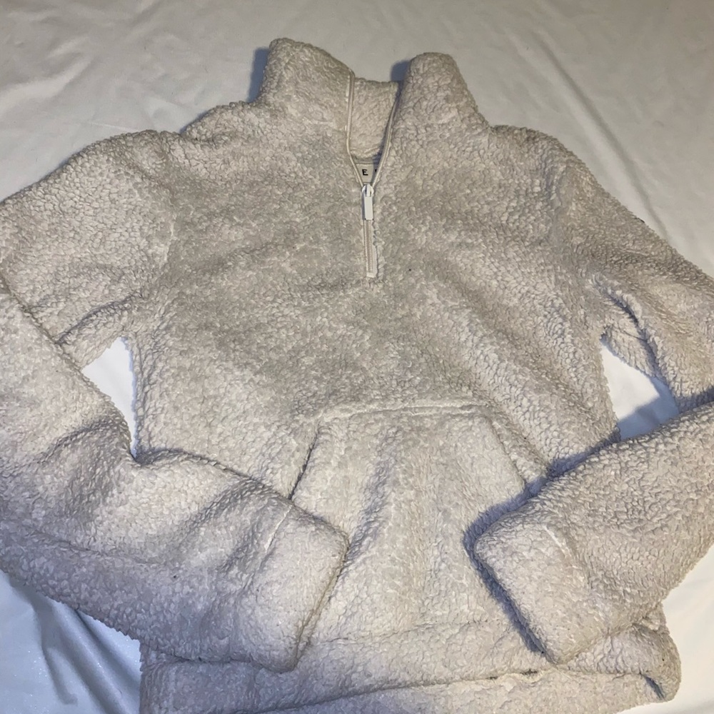 Quarter zip sherpa